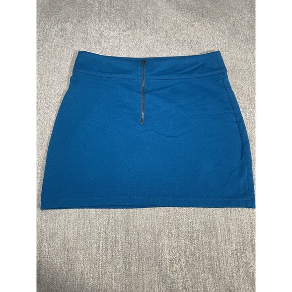 BDG Skirt Womens Large Blue Mini Zip Up - Picture 7 of 16